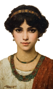 Ancient Roman Woman V2 Vinyl Car Decal Sticker – Waterproof & UV-Resistant 8"