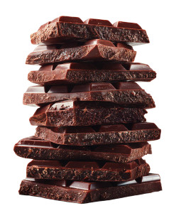 Stacked Chocolate Pieces Vinyl Car Decal Sticker – Waterproof & UV-Resistant 8"