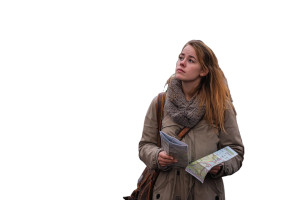 Woman In Amsterdam Vinyl Car Decal Sticker – Waterproof & UV-Resistant 8"
