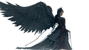 Dark Angel Portrait V2 Vinyl Car Decal Sticker – Waterproof & UV-Resistant 8"
