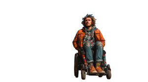 Young Man Wheelchair Vinyl Car Decal Sticker – Waterproof & UV-Resistant 8" Young Man Wheelchair Vinyl Car Decal Sticker – Waterproof & UV-Resistant 8"