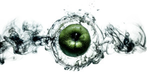 Green Apple Vinyl Car Decal Sticker – Waterproof & UV-Resistant 8"