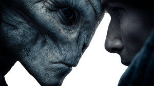 Alien Encounter V9 Vinyl Car Decal Sticker – Waterproof & UV-Resistant 8"