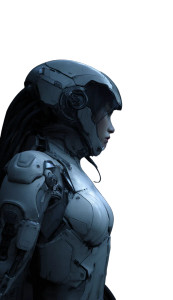 Cyber Mech Girl V3 Vinyl Car Decal Sticker – Waterproof & UV-Resistant 8"