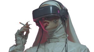 Cyberpunk Nun V13 Vinyl Car Decal Sticker – Waterproof & UV-Resistant 8" Cyberpunk Nun V13 Vinyl Car Decal Sticker – Waterproof & UV-Resistant 8"
