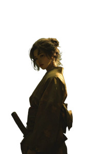 Japanese Servant Beauty Vinyl Car Decal Sticker – Waterproof & UV-Resistant 8"