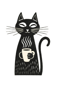 Stylized Black Cat V2 Vinyl Car Decal Sticker – Waterproof & UV-Resistant 8" Stylized Black Cat V2 Vinyl Car Decal Sticker – Waterproof & UV-Resistant 8"