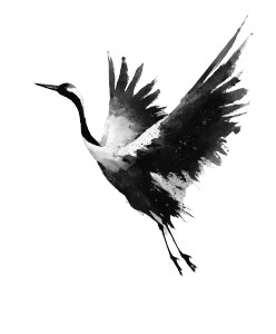 Flying Crane Art Vinyl Car Decal Sticker – Waterproof & UV-Resistant 8" Flying Crane Art Vinyl Car Decal Sticker – Waterproof & UV-Resistant 8"
