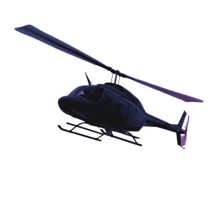 Gta Style Helicopter Vinyl Car Decal Sticker – Waterproof & UV-Resistant 8"