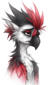 Punk Gothic Bird Vinyl Car Decal Sticker – Waterproof & UV-Resistant 8"