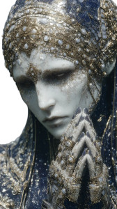 Crystal Holographic Humanoid Vinyl Car Decal Sticker – Waterproof & UV-Resistant 8"