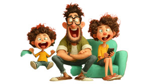 Joyful Family Dance Vinyl Car Decal Sticker – Waterproof & UV-Resistant 8"