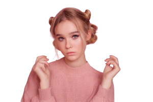 Teenager Studio Portrait Vinyl Car Decal Sticker – Waterproof & UV-Resistant 8"