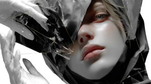 Girl Monk Design Vinyl Car Decal Sticker – Waterproof & UV-Resistant 8"