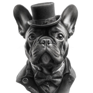 Cute French Bulldog V2 Vinyl Car Decal Sticker – Waterproof & UV-Resistant 8"