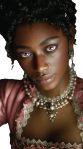 Pink-Eyed Noblewoman Vinyl Car Decal Sticker – Waterproof & UV-Resistant 8"