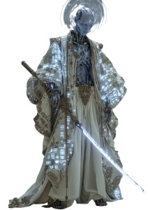 Futuristic Cyborg Knight Vinyl Car Decal Sticker – Waterproof & UV-Resistant 8"