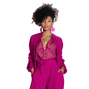 Confident Fuchsia Stride Vinyl Car Decal Sticker – Waterproof & UV-Resistant 8"