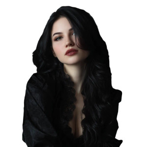 Female Vampire Portrait V5 Vinyl Car Decal Sticker – Waterproof & UV-Resistant 8"