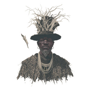 African Witch Doctor Vinyl Car Decal Sticker – Waterproof & UV-Resistant 8" African Witch Doctor Vinyl Car Decal Sticker – Waterproof & UV-Resistant 8"