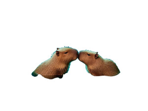 Capybaras In Love Vinyl Car Decal Sticker – Waterproof & UV-Resistant 8"
