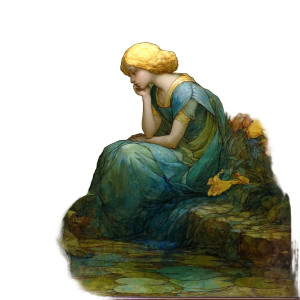 Blonde Fairy V2 Vinyl Car Decal Sticker – Waterproof & UV-Resistant 8"