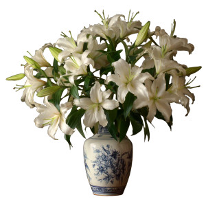 Lilies In Vase Vinyl Car Decal Sticker – Waterproof & UV-Resistant 8" Lilies In Vase Vinyl Car Decal Sticker – Waterproof & UV-Resistant 8"