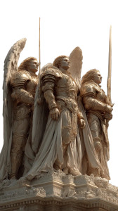 Celestial Divine Guardians Vinyl Car Decal Sticker – Waterproof & UV-Resistant 8"