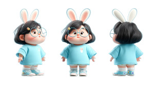 Chubby Bunny Girl V2 Vinyl Car Decal Sticker – Waterproof & UV-Resistant 8" Chubby Bunny Girl V2 Vinyl Car Decal Sticker – Waterproof & UV-Resistant 8"