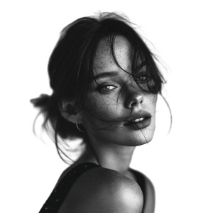 Elegant Woman Portrait V52 Vinyl Car Decal Sticker – Waterproof & UV-Resistant 8"