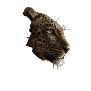 Leopard-Headed Woman V2 Vinyl Car Decal Sticker – Waterproof & UV-Resistant 8"