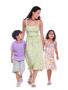 Playful Summer Walk Vinyl Car Decal Sticker – Waterproof & UV-Resistant 8"