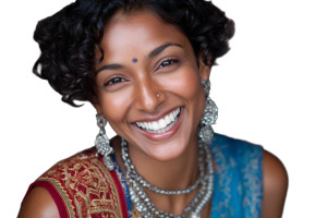 Indian Headshot Diversity Vinyl Car Decal Sticker – Waterproof & UV-Resistant 8"