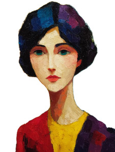 Abstract Woman Painting V3 Vinyl Car Decal Sticker – Waterproof & UV-Resistant 8"