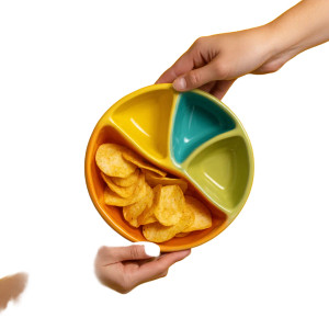 Colorful Chip Bowl Vinyl Car Decal Sticker – Waterproof & UV-Resistant 8"