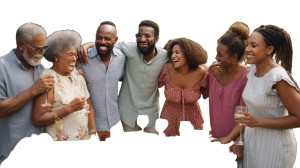 Family Backyard Barbecue Vinyl Car Decal Sticker – Waterproof & UV-Resistant 8"