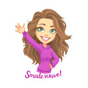Smiling Girl Sticker Vinyl Car Decal Sticker – Waterproof & UV-Resistant 8" Smiling Girl Sticker Vinyl Car Decal Sticker – Waterproof & UV-Resistant 8"