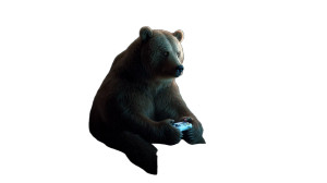 Gaming Bear Vinyl Car Decal Sticker – Waterproof & UV-Resistant 8"