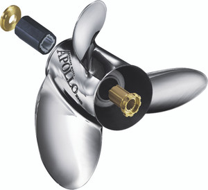 Michigan Wheel Apollo A Series Boat Propeller | Ultimate Performance Stainless Steel | 14-1/4 x 17 Inch | 3-Blade | Right Hand Rotation