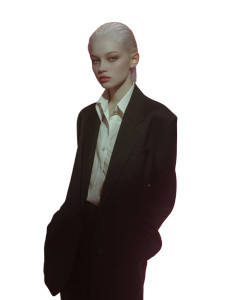 Ethereal Silver Model Vinyl Car Decal Sticker – Waterproof & UV-Resistant 8"