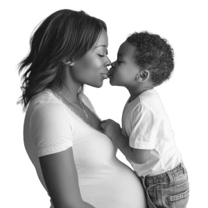 Mother And Child Bond Vinyl Car Decal Sticker – Waterproof & UV-Resistant 8"