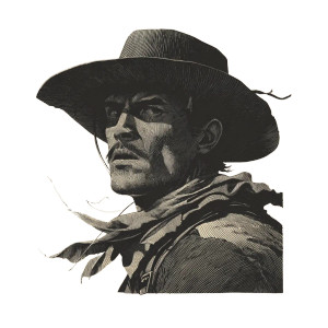 Worried Gunslinger Vinyl Car Decal Sticker – Waterproof & UV-Resistant 8"