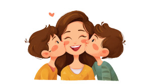 Family Kiss Moment Vinyl Car Decal Sticker – Waterproof & UV-Resistant 8" Family Kiss Moment Vinyl Car Decal Sticker – Waterproof & UV-Resistant 8"