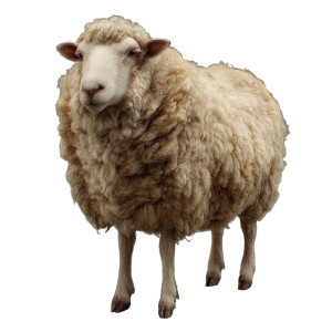 3D Sheep Vinyl Car Decal Sticker – Waterproof & UV-Resistant 8"