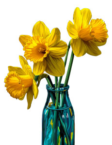 Daffodils In Vase Vinyl Car Decal Sticker – Waterproof & UV-Resistant 8" Daffodils In Vase Vinyl Car Decal Sticker – Waterproof & UV-Resistant 8"