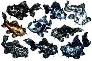 Cute Catfish Yokai Vinyl Car Decal Sticker – Waterproof & UV-Resistant 8"