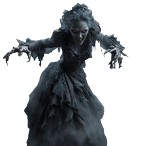 Ghostly Victorian Woman Vinyl Car Decal Sticker – Waterproof & UV-Resistant 8" Ghostly Victorian Woman Vinyl Car Decal Sticker – Waterproof & UV-Resistant 8"