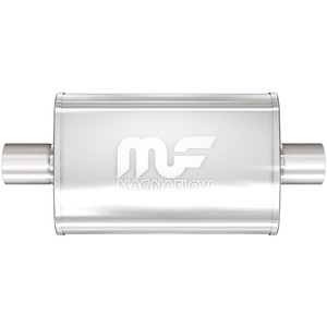 Enhance Your Vehicle's Sound with Magnaflow Performance Oval Stainless Steel Muffler | 2" Center Inlet/Outlet | 14" Body/20" Overall Enhance Your Vehicle's Sound with Magnaflow Performance Oval Stainless Steel Muffler | 2" Center Inlet/Outlet | 14" Body/20" Overall