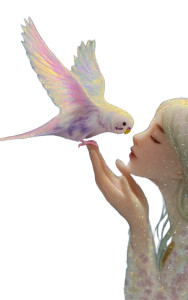 Spiritual Budgerigar Guidance Vinyl Car Decal Sticker – Waterproof & UV-Resistant 8"