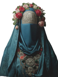 Baroque Portrait V2 Vinyl Car Decal Sticker – Waterproof & UV-Resistant 8"